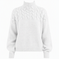 Legerer Strickpullover mit Rollkragen in Unifarbe