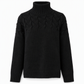 Legerer Strickpullover mit Rollkragen in Unifarbe