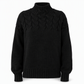 Legerer Strickpullover mit Rollkragen in Unifarbe