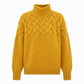 Legerer Strickpullover mit Rollkragen in Unifarbe
