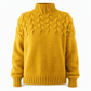 Legerer Strickpullover mit Rollkragen in Unifarbe
