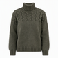 Legerer Strickpullover mit Rollkragen in Unifarbe