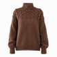Legerer Strickpullover mit Rollkragen in Unifarbe