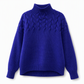 Legerer Strickpullover mit Rollkragen in Unifarbe