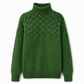 Legerer Strickpullover mit Rollkragen in Unifarbe