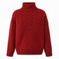 Legerer Strickpullover mit Rollkragen in Unifarbe