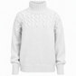 Legerer Strickpullover mit Rollkragen in Unifarbe