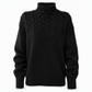 Legerer Strickpullover mit Rollkragen in Unifarbe