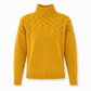 Legerer Strickpullover mit Rollkragen in Unifarbe