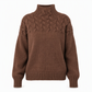 Legerer Strickpullover mit Rollkragen in Unifarbe