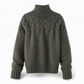Legerer Strickpullover mit Rollkragen in Unifarbe