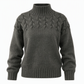 Legerer Strickpullover mit Rollkragen in Unifarbe