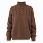 Legerer Strickpullover mit Rollkragen in Unifarbe