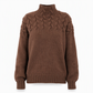 Legerer Strickpullover mit Rollkragen in Unifarbe