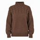 Legerer Strickpullover mit Rollkragen in Unifarbe