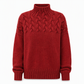 Legerer Strickpullover mit Rollkragen in Unifarbe