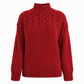 Legerer Strickpullover mit Rollkragen in Unifarbe