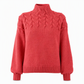 Legerer Strickpullover mit Rollkragen in Unifarbe