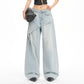 📢📢50% Rabatt!!! 🎉✨ Asymmetrische, mehrlagige Wide-Leg-Jeans für Damen