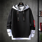 📢📢50% Rabatt!!! 🎉✨ Herren-Lässiges Fake-2-Teile-Kapuzensweatshirt