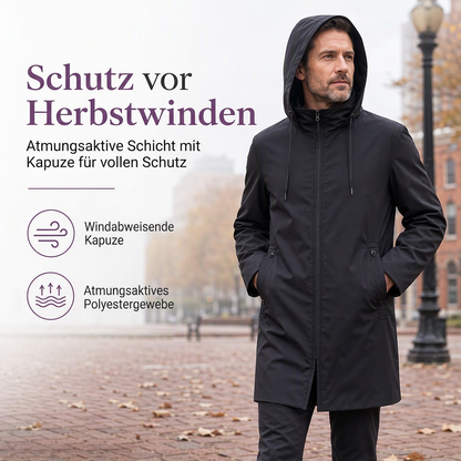 📢📢50%Rabatt!!!🎉✨Schlanke taillierte Windjacke mit Kapuze für Herren