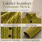 💎🛍️ Tagesangebot – Damen-Lang-Cardigan im Zopfmuster mit Stehkragen, Staubmantel-Pullovermantel