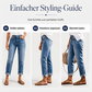 💎👖 Neuheiten – Damen-Jeans mit geradem Bein – bequem und vintage
