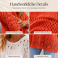 📢📢50% Rabatt!!! 🎉✨ Damen Lochstrick-Häkelpullover