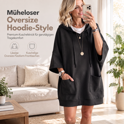 📢🎉50%Rabatt!!!🛍️✨Lässiges einfarbiges Kapuzensweatshirt für Damen