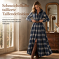 🍂 Plus-Size-Kleid im französischen Vintage-Karomuster – Feminin, bequem & immer passend
