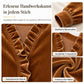 Elegante Samtbluse mit langen Ärmeln für Damen