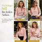 Elegante Samtbluse mit langen Ärmeln für Damen
