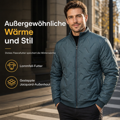 Herren-Winterjacke mit Fleecefutter und Wattierung