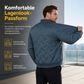 Herren-Winterjacke mit Fleecefutter und Wattierung