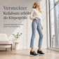 Damen-Slipper aus weichem Leder mit versteckter Erhöhung, flache rutschfeste Sohle
