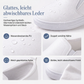 Damen-Slipper aus weichem Leder mit versteckter Erhöhung, flache rutschfeste Sohle