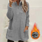 📢🎉50%Rabatt!!!🛍️✨Plüsch-Sweatshirt für Damen mit halbem Reißverschluss und Taschen