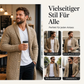 📢📢50% Rabatt!!! 🎉✨ Mittelanger Zopfstrick-Cardigan für Herren