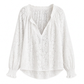 📢📢50% Rabatt!!! 🎉✨ Elegante, locker sitzende Langarm-Spitzenpullover-Bluse für Damen
