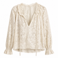 📢📢50% Rabatt!!! 🎉✨ Elegante, locker sitzende Langarm-Spitzenpullover-Bluse für Damen