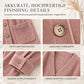 Lässige Cord-Strickjacke mit V-Ausschnitt für Damen