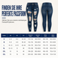Damen High Waist Ripped Skinny Jeans, Destroyed Dehnbare Denim-Hose