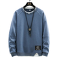 Herren-Minimalistisches Sweatshirt im Fake-2-Teile-Look