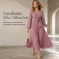 📢📢50% Rabatt!!! 🎉✨ Elegantes Damen-Maxikleid im Wickellook mit V-Ausschnitt & Falten