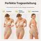 Hoch sitzende, gepolsterte Shapewear-Shorts für Damen mit Bauchweg-Effekt