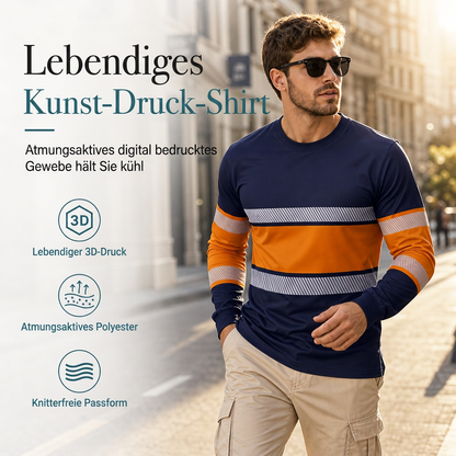 Langärmliges Freizeit-T-Shirt für Herren