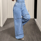 Schmeichelnder Denim-Jumpsuit