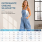Schmeichelnder Denim-Jumpsuit