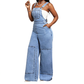 Schmeichelnder Denim-Jumpsuit