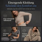 Zweiteiler für Damen: Lässiges V-Ausschnitt-Crop-Top mit Laternenärmeln & Weite Hose mit hoher Taille